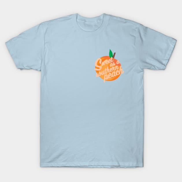 Sweet as a Southern Peach T-Shirt by TMD Creative Studio